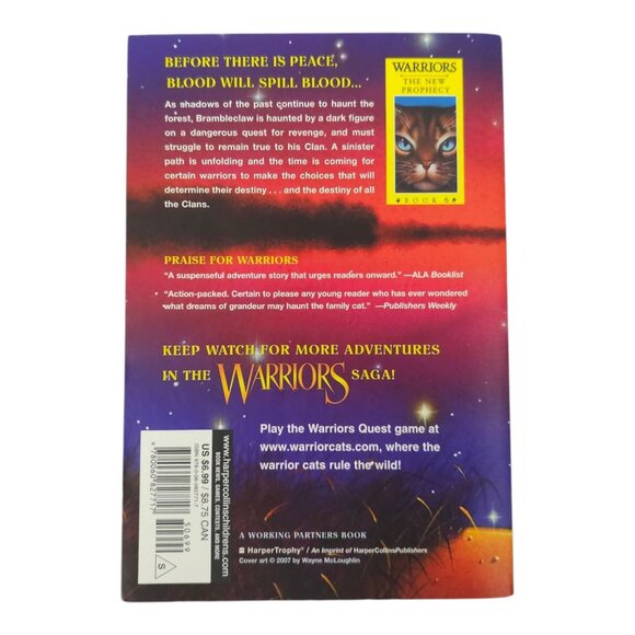 Warriors Erin Hunter Cats The New Prophecy Volumes 1 2 3 5 6 Paperback Lot Of 5 - Picture 14 of 14